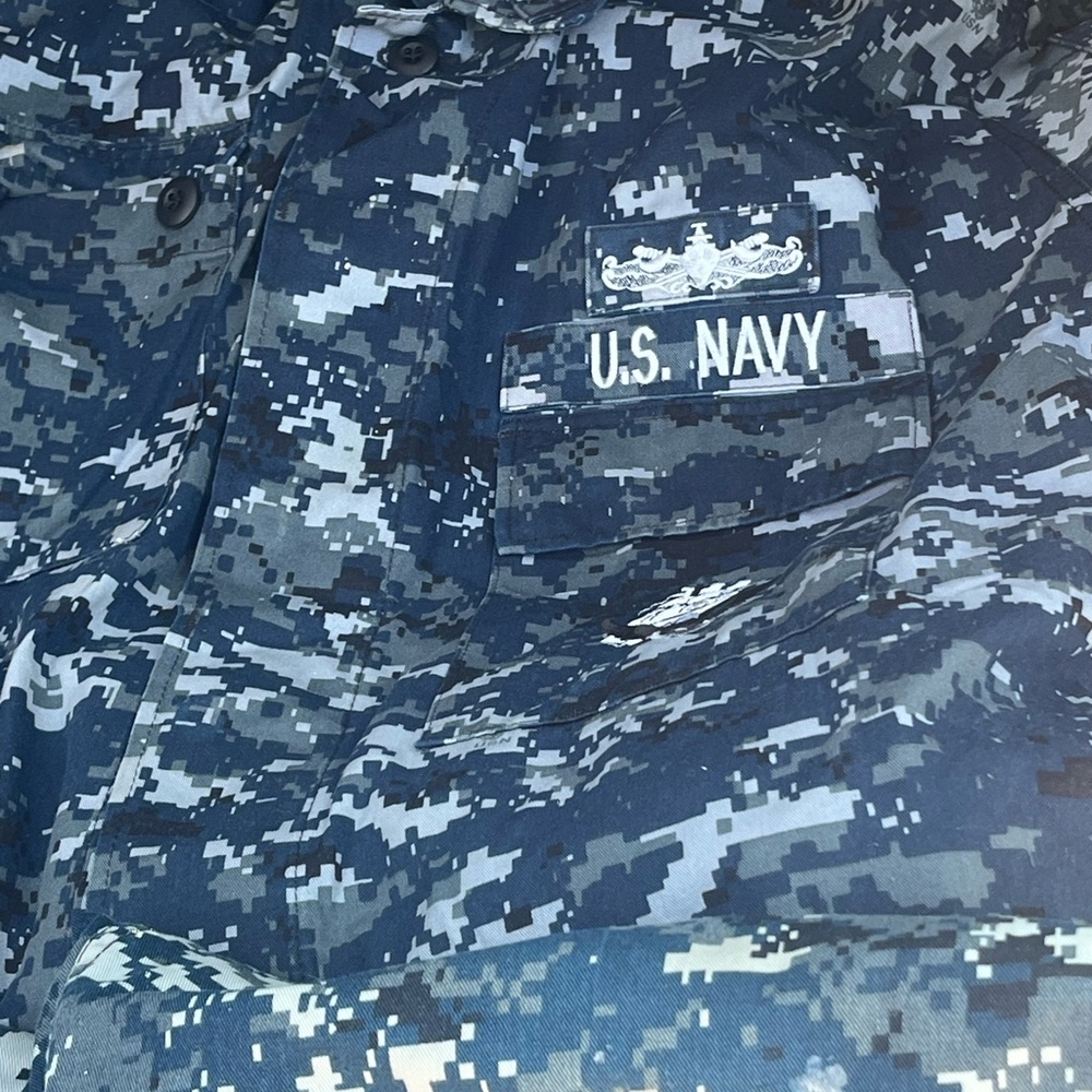 Digital Camouflage Navy Jacket